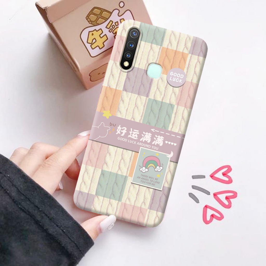 (FL01) Case Vivo Y19 Softcase Macaron Protect Camera Silikon Tpu