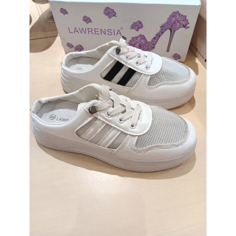 Lawrensia sepatu sneakers bustong wanita promo