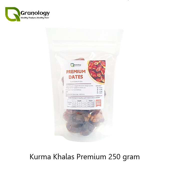 

Kurma Khalas Premium Grade A (250 gram) by Granology