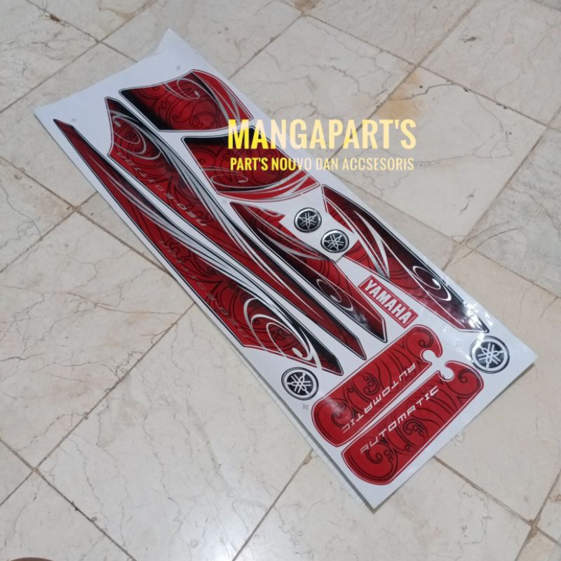 striping Nouvo Z list body Nouvo Z striping batok Neo Nouvo Z merah
