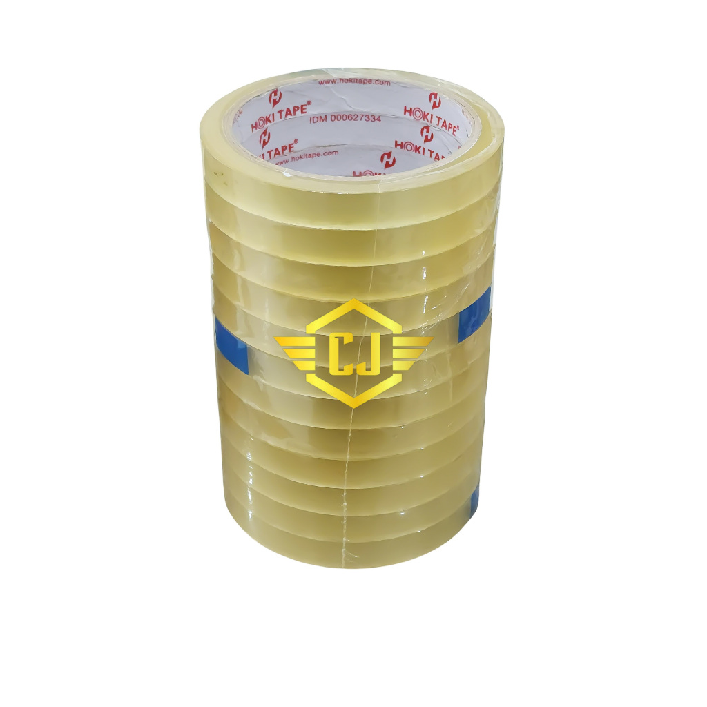 

1 SLOP / 12 PCS Isolasi Selotip HOKI 12 mm Stationery Tape