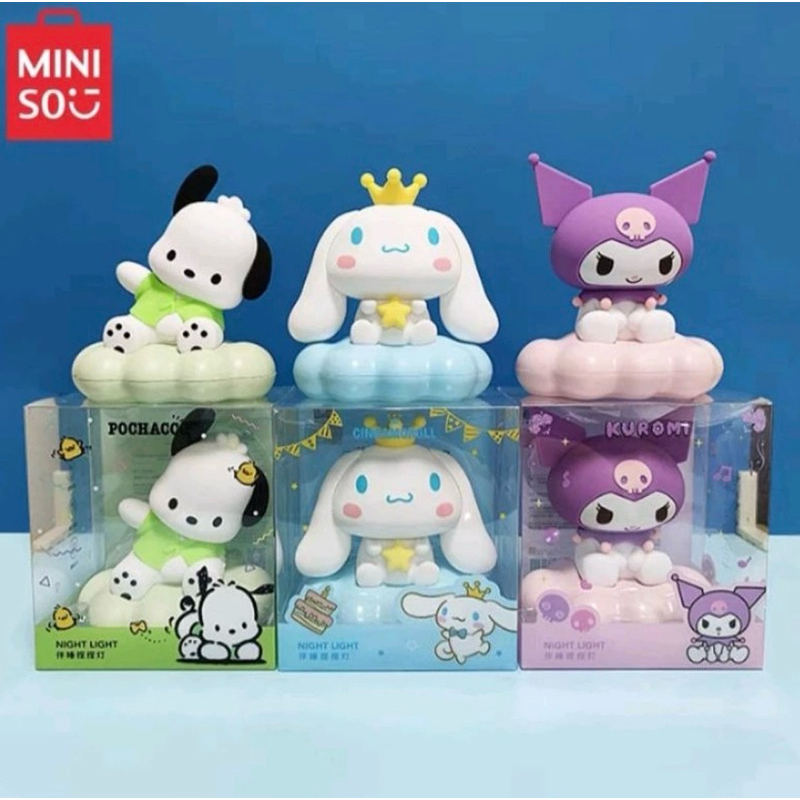 MINISO X SANRIO LAMPU TIDUR/ NIGHT LAMP CLOUD SANRIO/ LAMPU HIAS SANRIO AWAN KUROMI/ CINNAMOROL/ POC