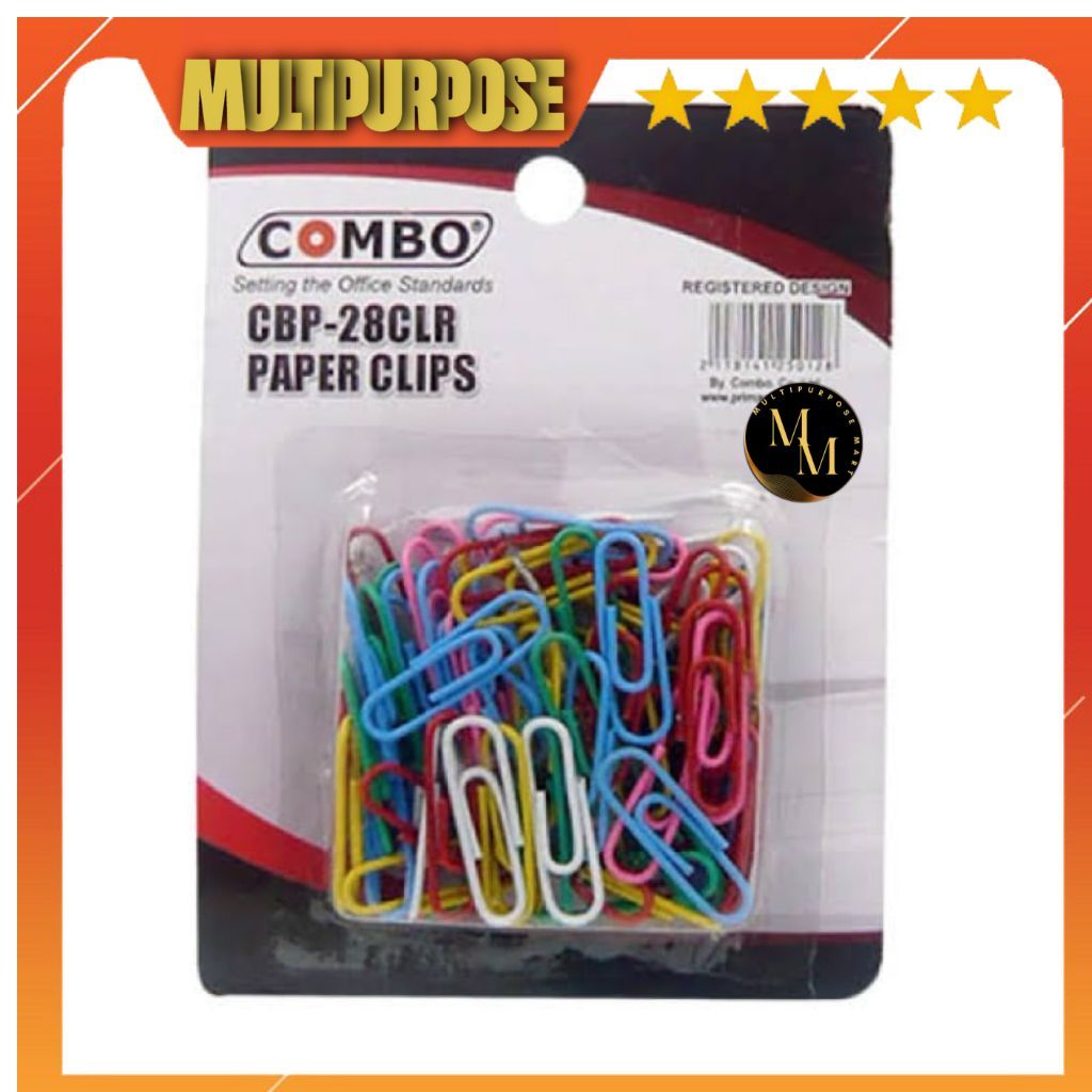 

PENJEPIT KERTAS WARNA / PAPER CLIP KECIL / KLIP KECIL / TRIGONAL PAPER CLIP NO 3 BISTER COLOUR COMBO