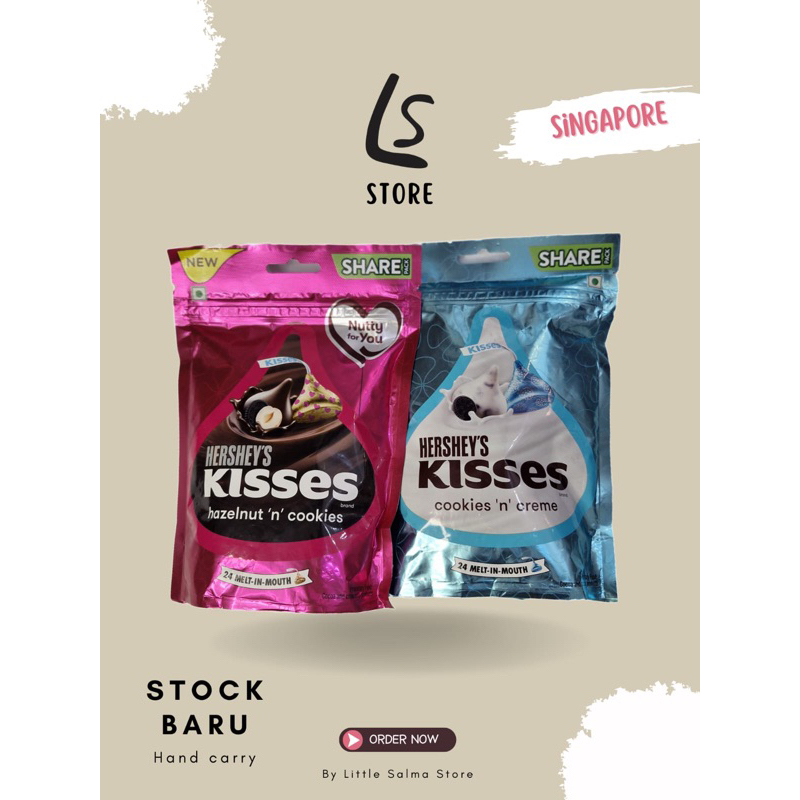 

Hershey's Kissed Hazelnut and Cookies original Singapore dan Hershey's Cookies and Creme