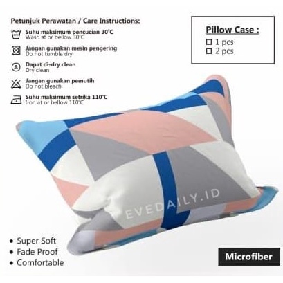 Kirim Langsung SARUNG BANTAL MOTIF  CORAK  PILLOW CASE  ABSTRACT  MURAH  BAGUS  AXE  ENNEX  TRINITY 