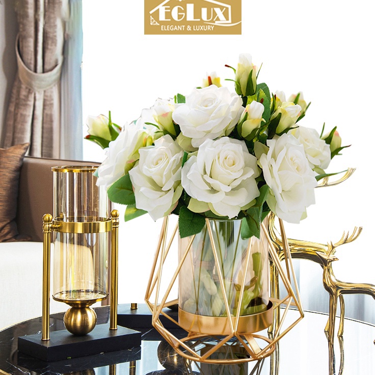 vas bunga meja makan aesthetic tempat bunga hiasan rumah