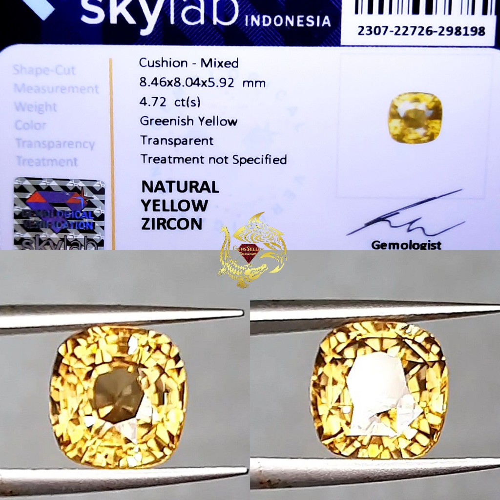 Natural Yellow Zircon