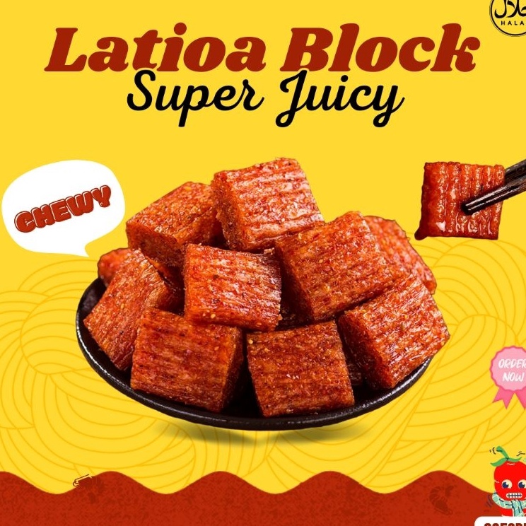 

20 PCS SNACK HALAL LATIAO BLOCK MINI LATIAO CEMILAN VEGETARIAN PEDES SNACK GLUTEN SPICY HALAL JAJANAN PEDAS LEZAT
