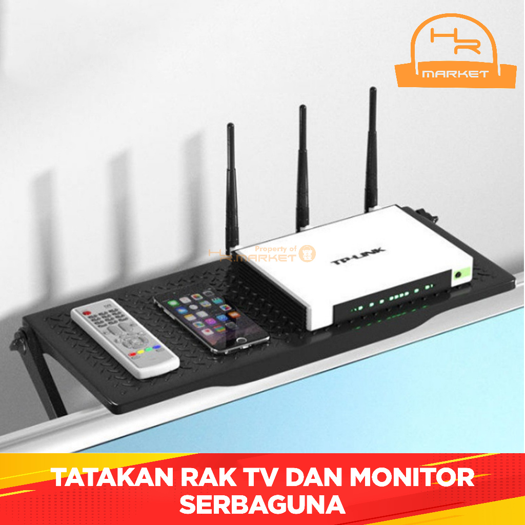 Bracket Rak Gantung Stand Rak Atas Tv Bracket Tv Screen Top Shelf Tatakan Holder Ambalan Atas Tv Rak