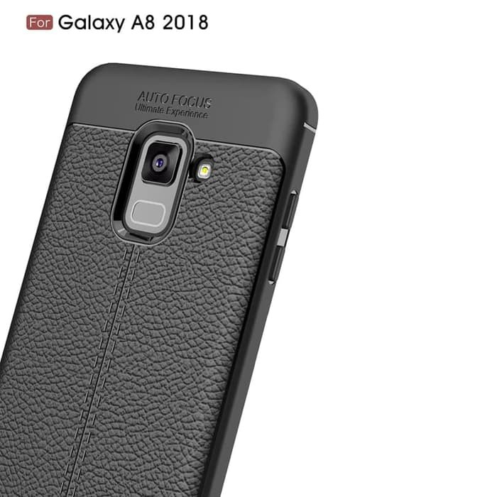CASE SAMSUNG A8 2018 / SAMSUNG A8 PLUS 2018 CARBON AUTOFOCUS MOTIF KULIT ORIGINAL LUXURY