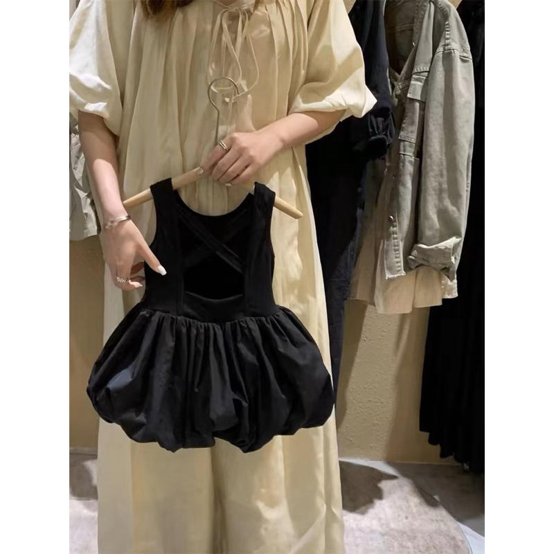 PROMO Mr.Gabor Dress hitam lucu anak perempuan 1 - 5 tahun / Ball gown mini dress / BUBU DRESS