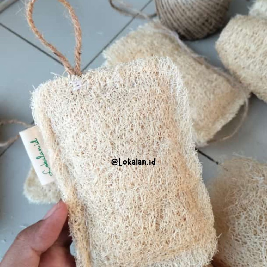 Loofah Pad Luffa Gambas Kering Oyong Scrub Mandi Shower Puff Spons Cuci Piring