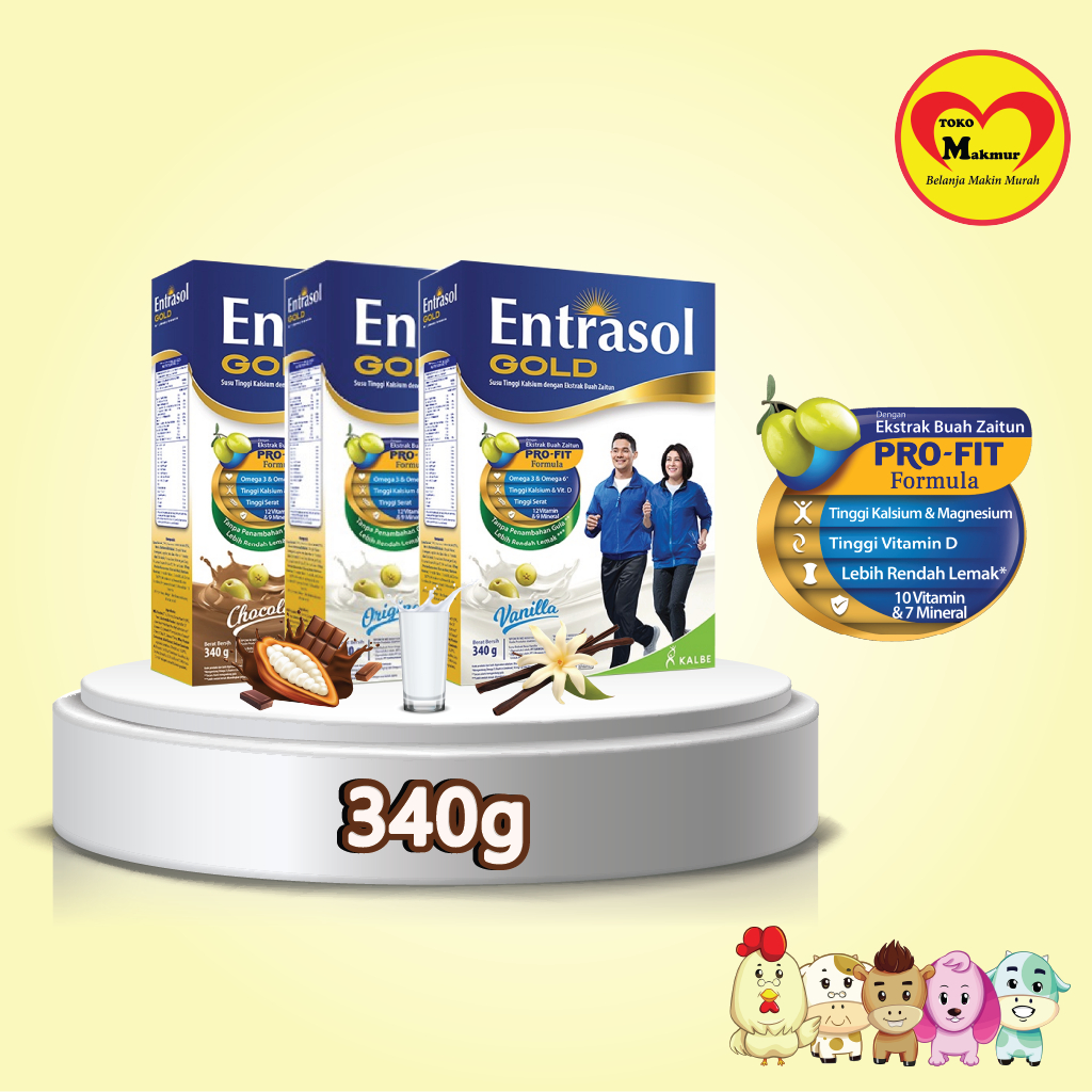 

Entrasol Gold Vanila / Coklat / Plain 340Gr / Toko Makmur Gresik