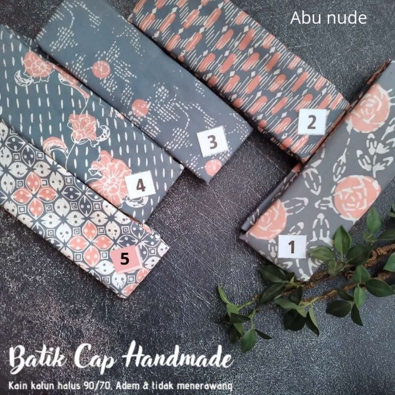 Kain Batik Abu Kain Batik Cap Abu Batik Abu Bahan Batik Abu Kain Batik Katun Halus Kain Batik Cap Ga