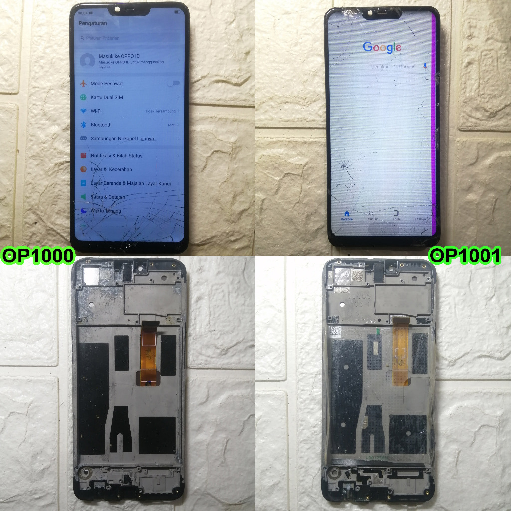 Oppo A3s CPH1803 LCD Plus Frame Copotan
