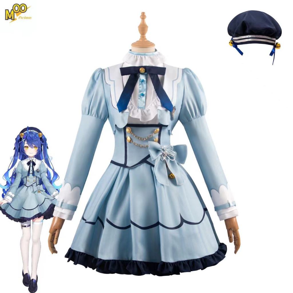 NIJISANJI Vtuber Virtual Idol cosplay costume Amamiya Kokoro cosplay costume and wig