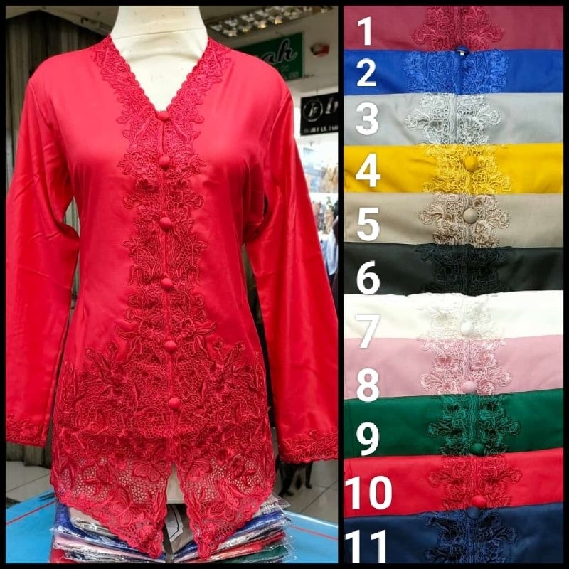 Kebaya encim bordiran modern senada | kebaya wisuda Nayla