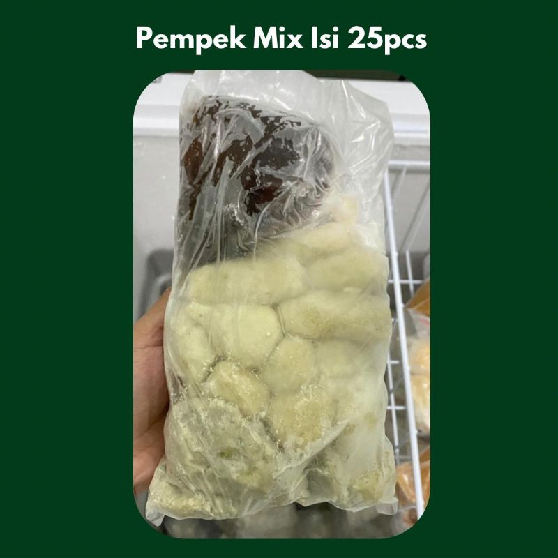 

Pempek Mix (kulit, lenjer, adaan, kapal selam kecil)