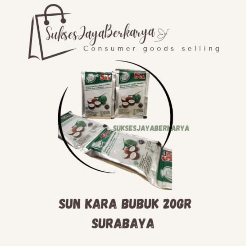 

Sun Kara Santan Bubuk 20gr / Santan Kara bubuk / Coconut Cream Powder/ Santan bubuk Sachet