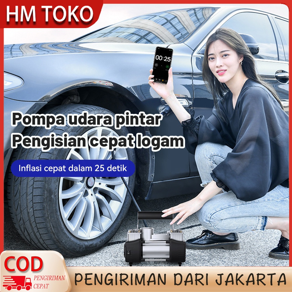Berkualitas Hm Toko Kompresor Angin Listrik Kompresor Mini Pompa Ban Mobil Motor Elektrik Mini Pompa
