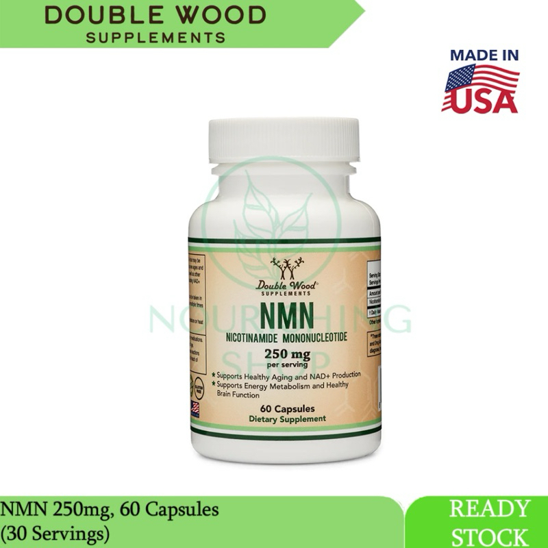 NMN Nicotinamide Mononucleotide 250 mg Double Wood 60 healthy