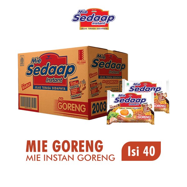 

Sedaap Mie Instan Goreng 90 gr Dus (Isi 40 pcs)