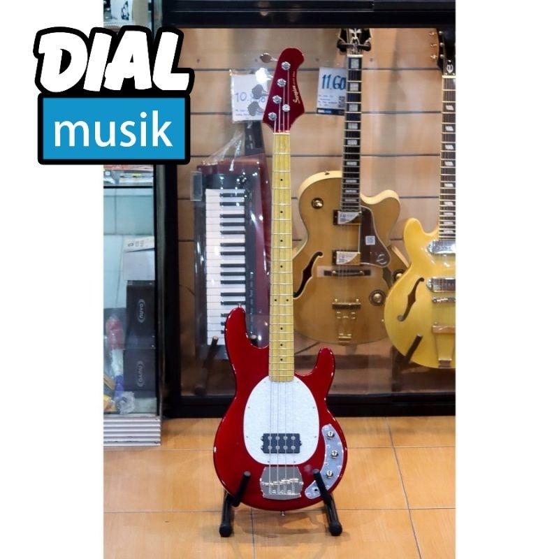 Scorpion SP300 Model Musicman Bass 4 String Red - Bass RD SP-300