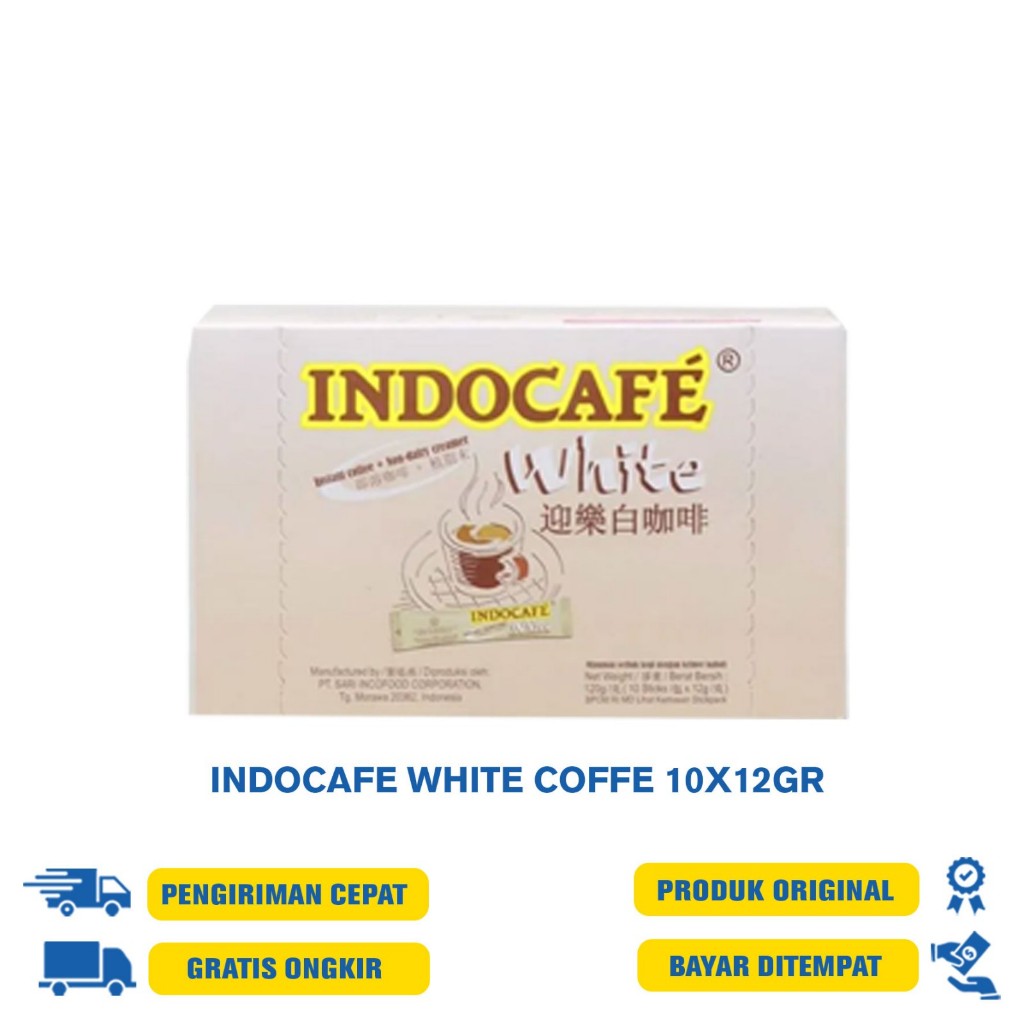 

Indocafe White Coffee 30 Sticks No Sugar - 10X12GR / 30X12GR