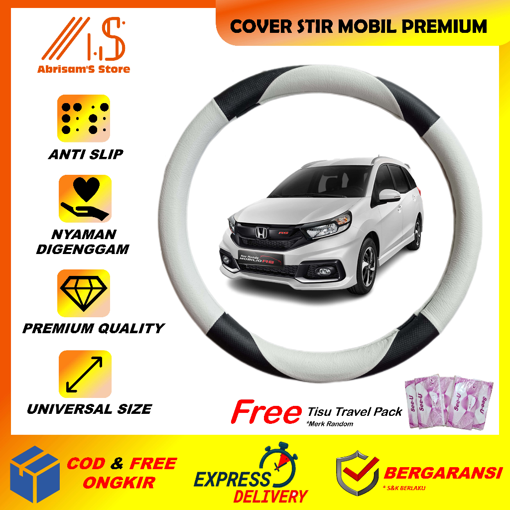 Cover Stir Mobil Mobilio RS Sarung Setir Honda Mobilio RS Pelindung Steer Mobil Honda New Mobilio RS