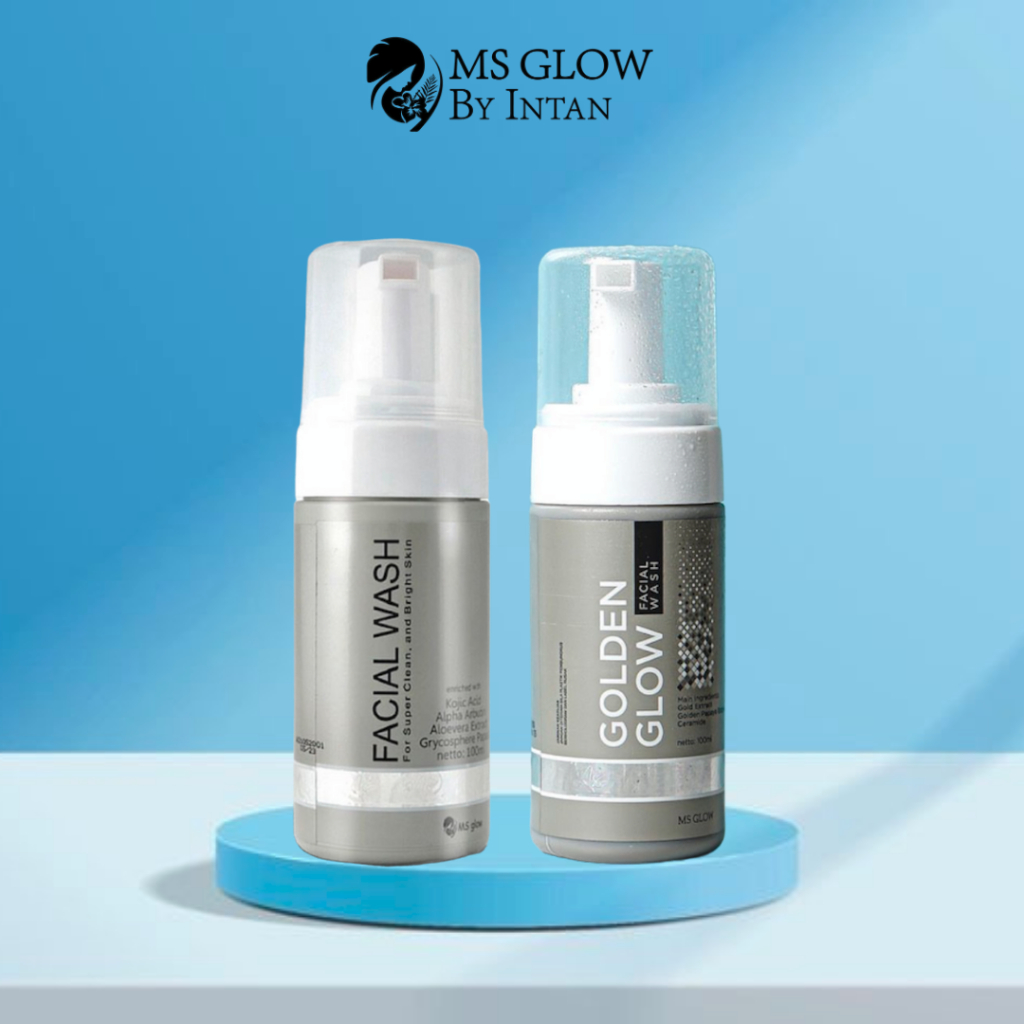 MS Glow Facial Wash Beauty Golden Glow Sabun Cuci Muka Pembersih Wajah Wanita