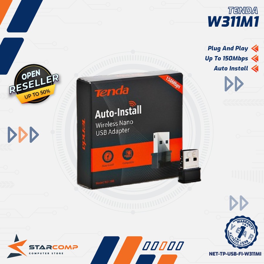 USB Wifi TENDA W311M1 Wireless Adapter Nano  Receiver Dongle Internet PC Laptop Wifi 6