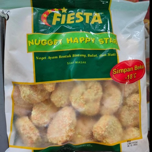 

FIESTA NUGGET HAPPY STAR 400 GR | CHICKEN NUGGET