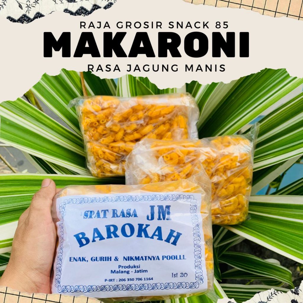 

(TERMURAH) MAKARONI BANTET/BANTAT JAGUNG MANIS •