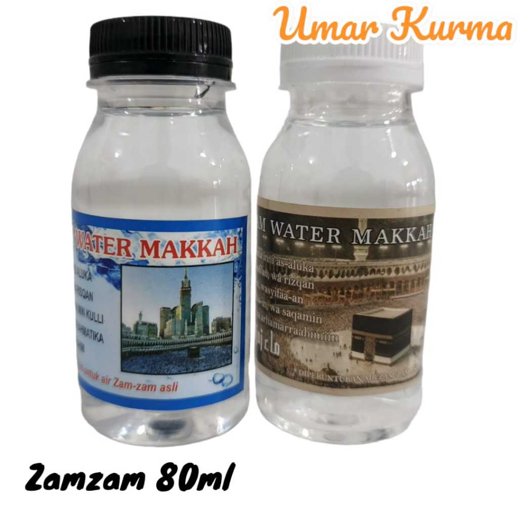 

AIR ZAMZAM 80 ML/ZAMZAM OLEH-OLEH HAJI/UMROH