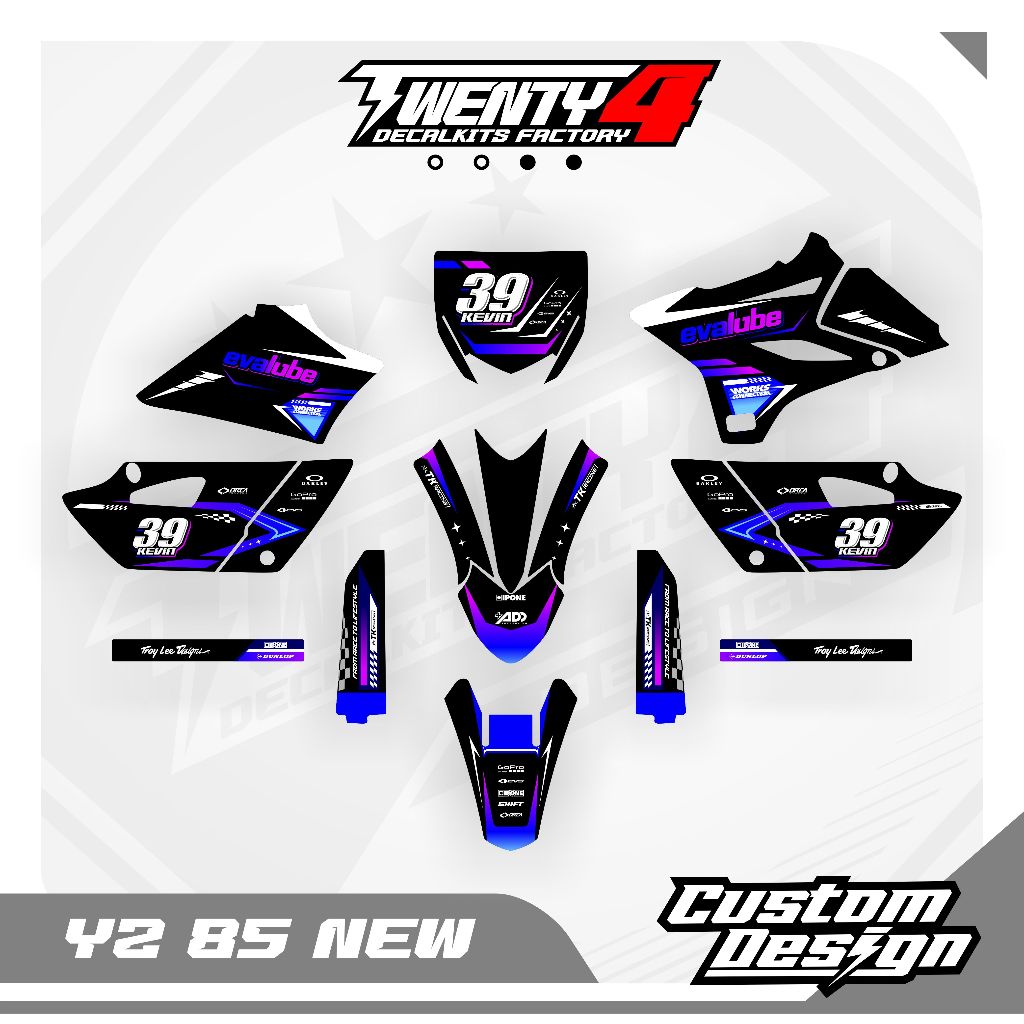 Decal Yz 85 New Bebek Motif - Decal Custom Yz 85 New