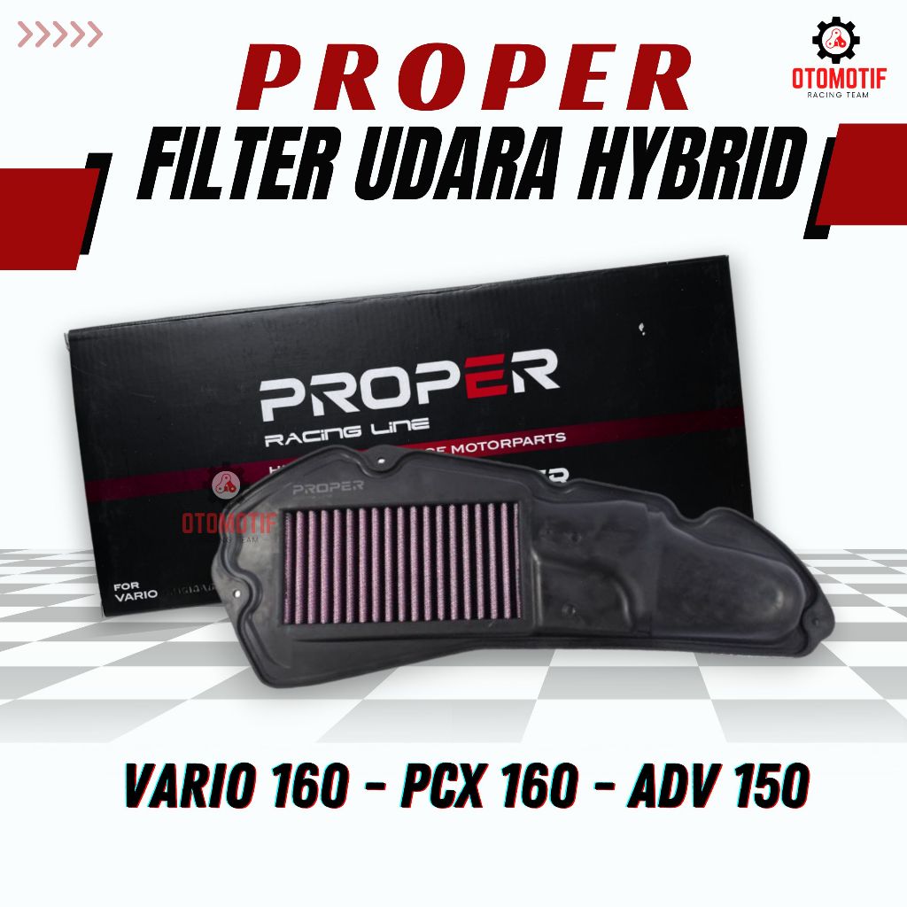 FILTER UDARA VARIO 160 - PCX 160 - ADV 160 FILTER UDARA PROPER RACING LINE - FILTER UDARA