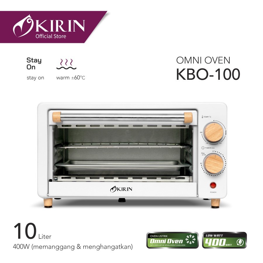Oven Toaster Kirin KBO 100 M KBO 100 M LW Low Watt 10 Liter Oven Listrik Kirin 100 MLW Oven Kirin