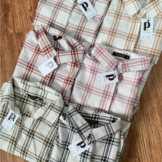 Atasan Kemeja Wanita GAMMA Series Pakaian Atasan Kemeja Cewek Outfit Kantor Formal Hangout Putsel