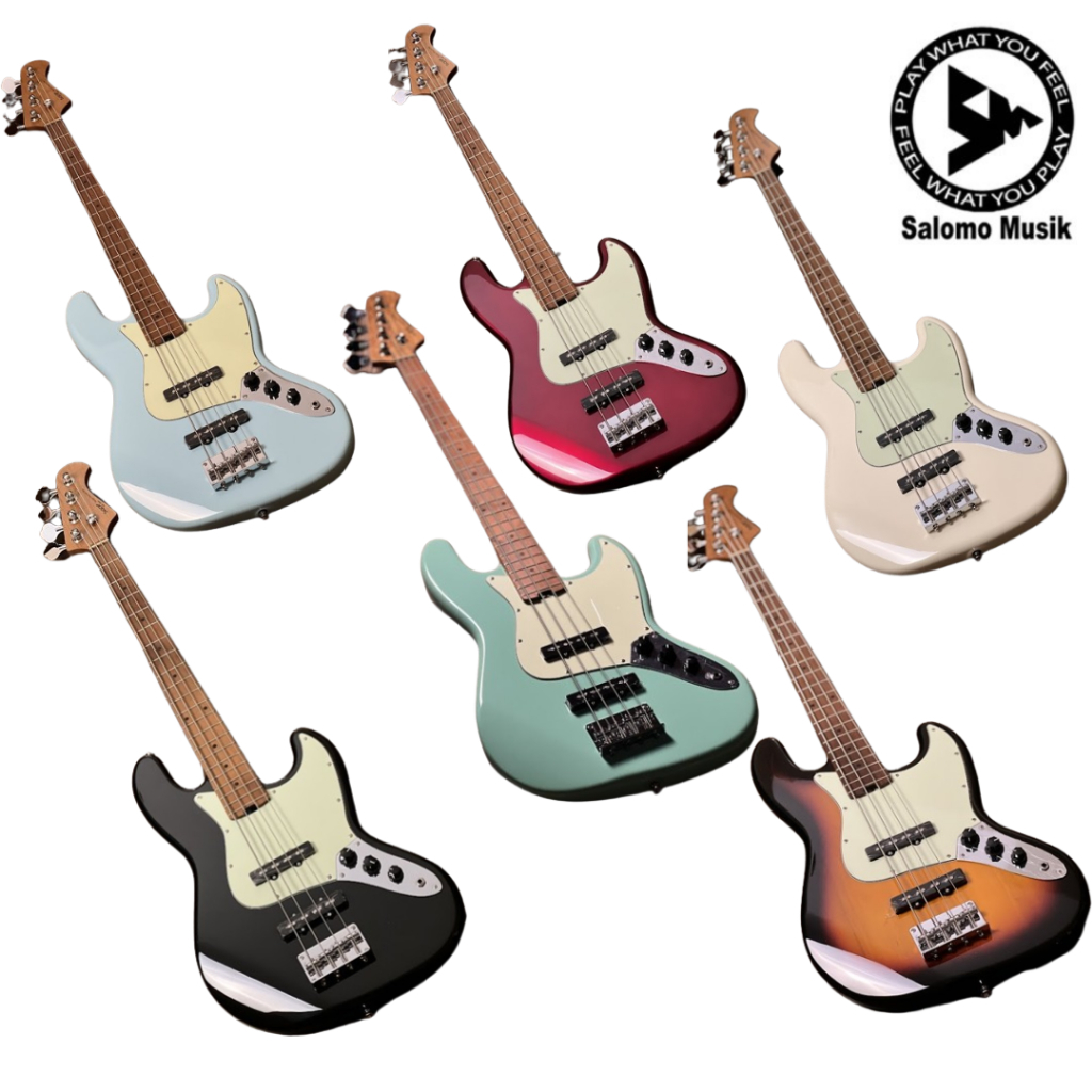 Bass Elektrik SQOE SJB600 Roasted Maple Varian Warna Original