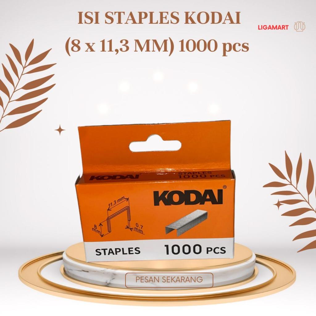 

KODAI ISI STAPLES ISI 1.000 PCS (8 X 11,3mm)