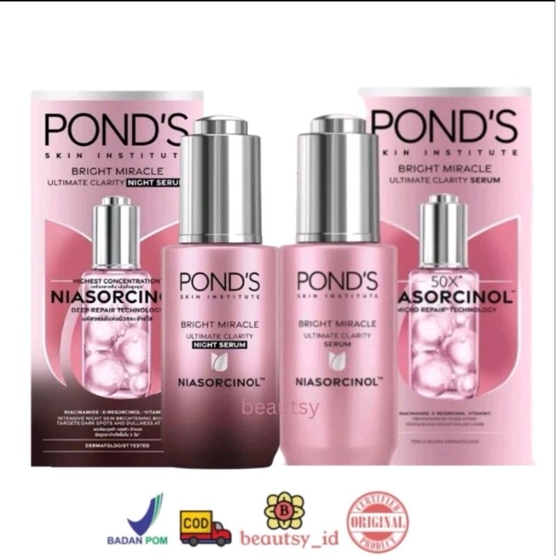PONDS Bright Beauty Triple Glow Day Serum / Night Serum kemasan baru 30 gr