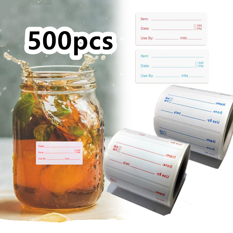 

Label Stiker Tanggal 500pcs Stiker Expired Date Food Storage Label Stiker Label Produk