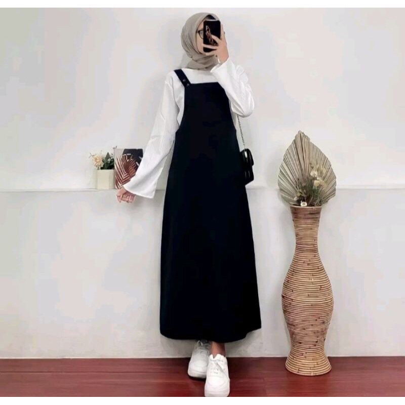 Overall Rok Cargo Wanita Katun Premium Jumpsuit Rok Casual Overall Rok Trendi Wanita Korean Style