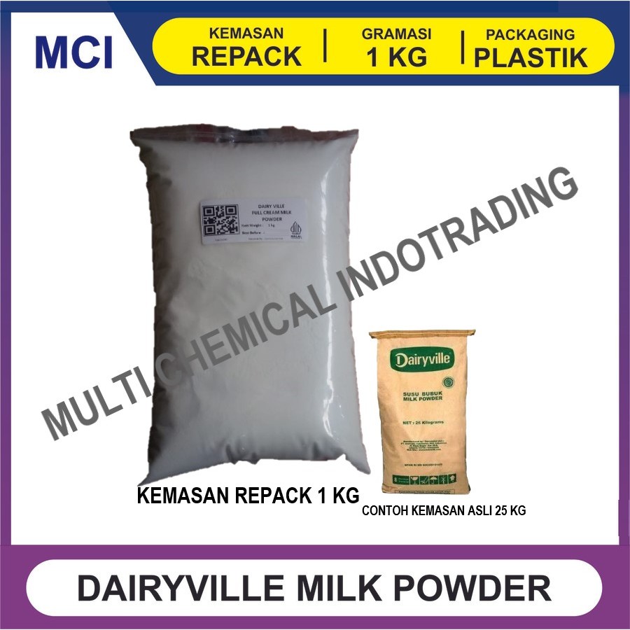 

SUSU BUBUK INDOMILK DAIRYVILLE / MILK POWDER REPACK 1 KG