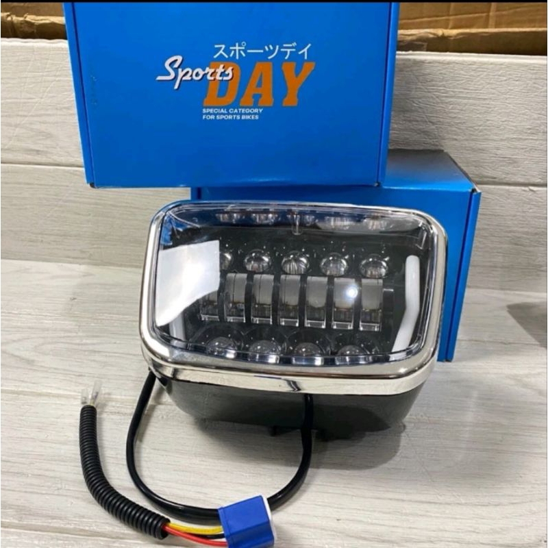 lampu daymaker kotak set batok rxking daymaker kotak 10led rxking