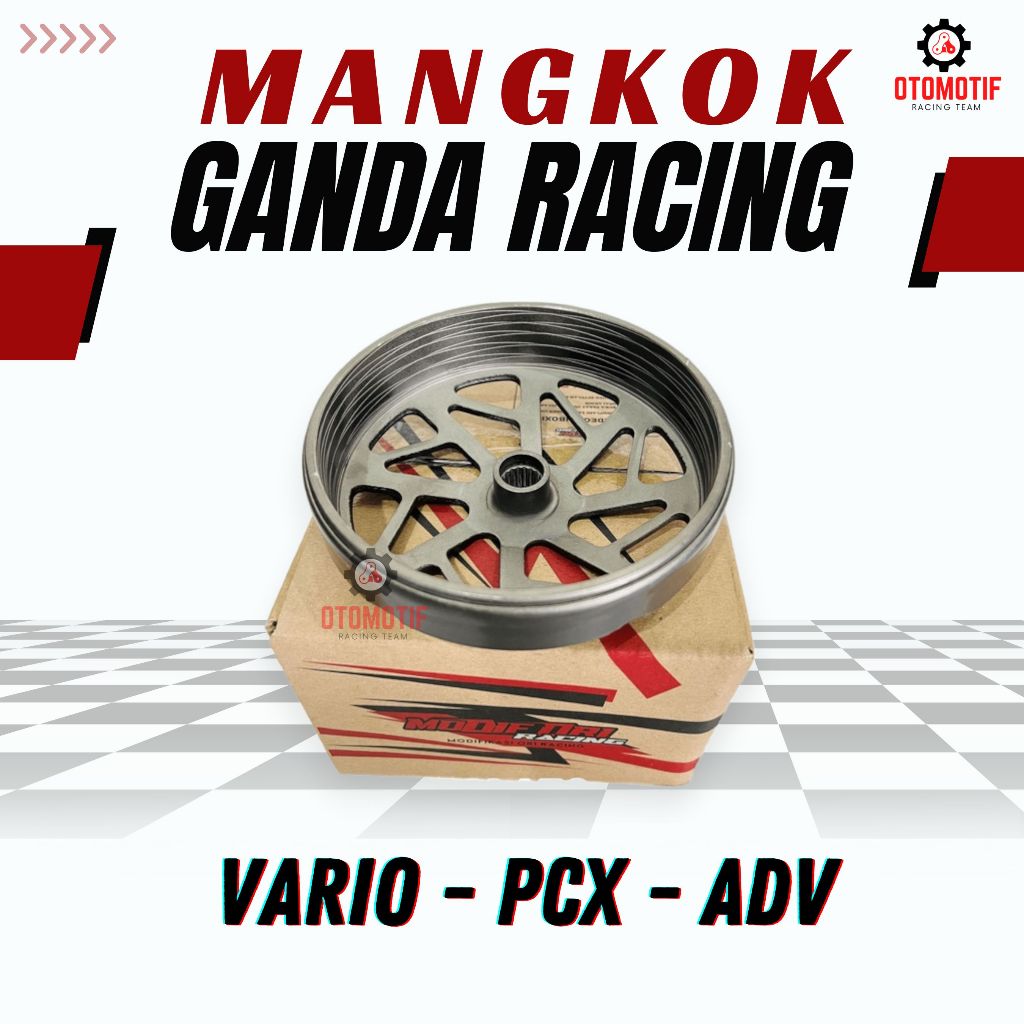 MANGKOK GANDA RACING PCX 150-160-VARIO 125 Mangkok Kampas Ganda Racing Custom CNC - vario 125-150