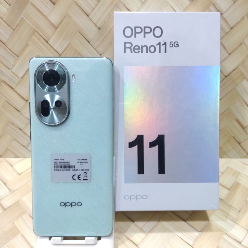 Oppo Reno 11 5G 8/256 Hanphone second Fullset batangan original bergaransi