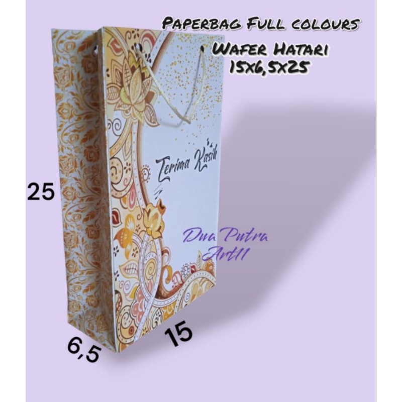 

PAPERBAG FULL COLOUR WAFER HATARI 15X6,5X25