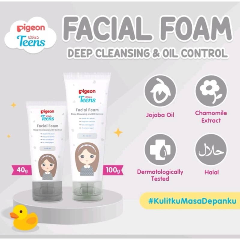 40GR PIGEON FACIAL FOAM 40ML SABUN CUCI MUKA PIGEON DAILY MILD ACNE CARE DEEP CLEANSING & OIL CONTRO