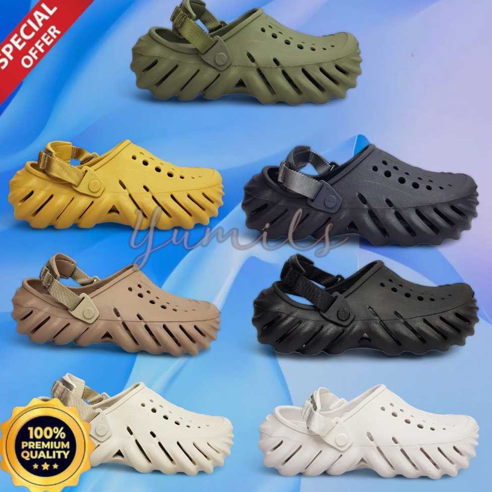 Modern Crocs Echo Clog CROCS ECHO  SENDAL CROCS ECHO  SEPATU SANDAL CROCS ECHO CLOG PRIA ORIGINAL